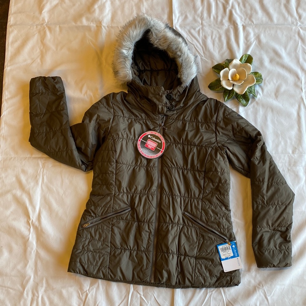 Womens Columbia Sparks Lake Hooded Thermal Coil® Jacket sz large